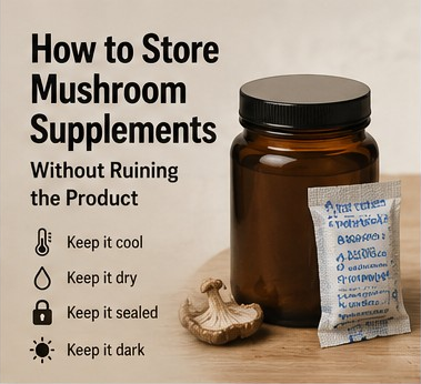 How to Store Mushroom Supplements Without Ruining the Product quick visual
