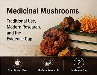 Medicinal Mushrooms: Traditional Use, Modern Research, and the Evidence Gap